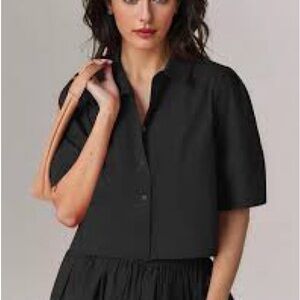 Zara Black and green Button Down Shirt